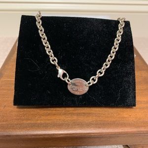 Return to Tiffany Oval Tag Necklace